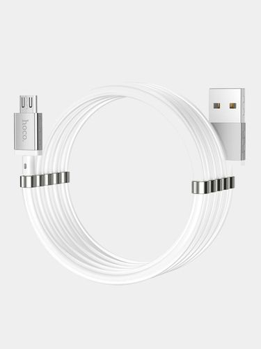 Кабель Hoco U91 Magic magnetic charging cable for Micro, Белый