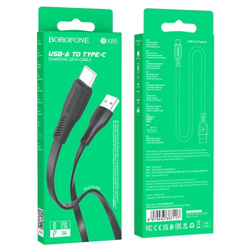 Кабель BOROFONE BX85 USB to Type-c, Черный, фото