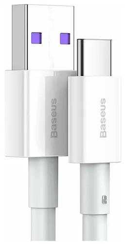 Кабель BASEUS Data cable USB to TYP-C 200 sm catys-a02, Белый, в Узбекистане