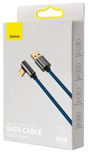 Кабель BASEUS Legend Series Elbow Fast Charging Data Cable USB to Type-C, Синий