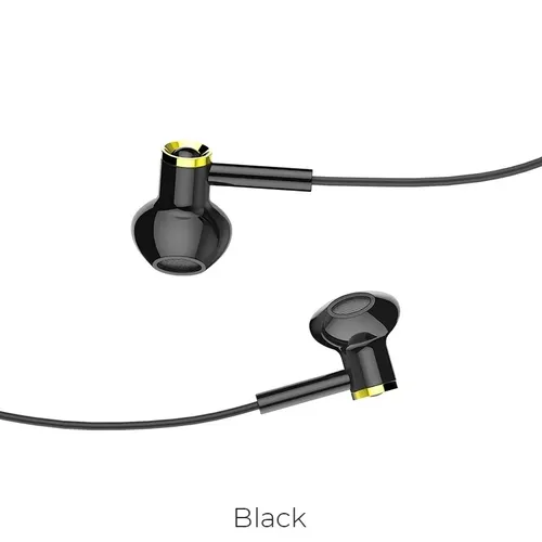 Наушники Hoco M47 Canorous wire control earphones, Черный, купить недорого