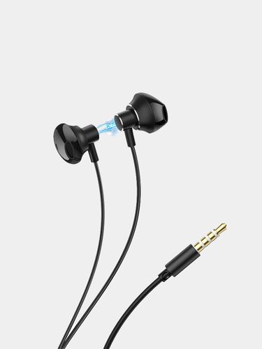 Наушники Hoco M75 Belle Universal earphones, Черный, в Узбекистане