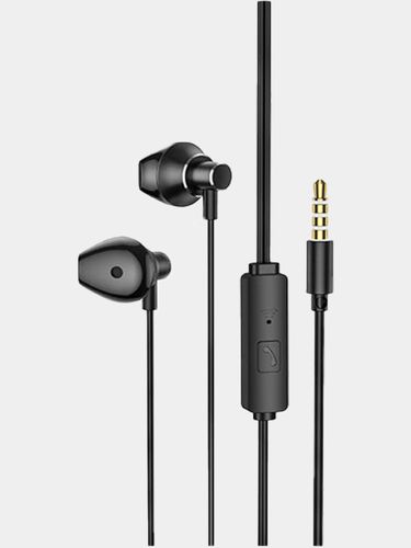 Наушники Hoco M75 Belle Universal earphones, Черный