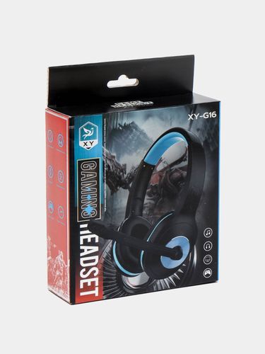 Игровые наушники Cool Voice XY-G16 Gaming Headset, Черно-синий, в Узбекистане