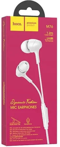 Наушники Hoco M76 Maya universal earphones, Белый, в Узбекистане