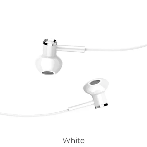 Наушники Hoco M47 Canorous wire control earphones, Белый, купить недорого