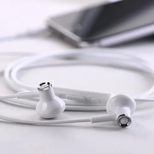 Наушники Hoco M47 Canorous wire control earphones, Белый, фото