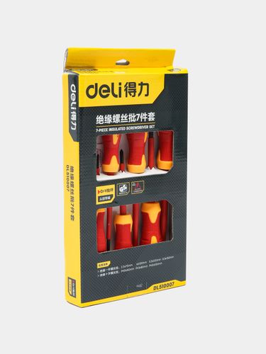 Набор отверток Deli dl510007 с изоляцией Deli DL510007, 7 шт