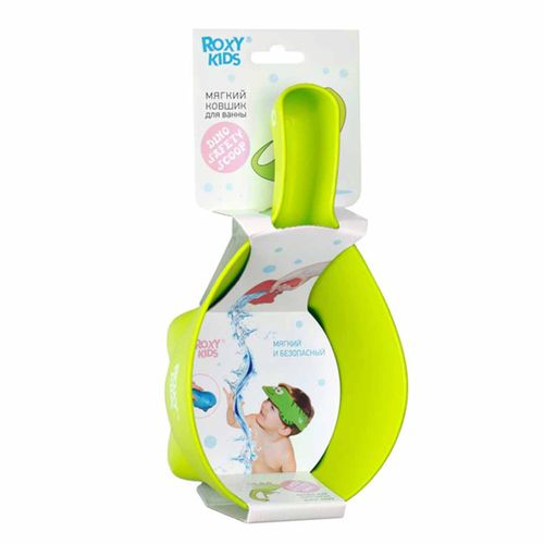 Ковшик для ванны Roxy-Kids DINO SAFETY SCOOP, Салатовый, в Узбекистане