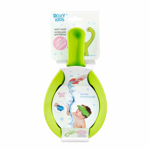 Ковшик для ванны Roxy-Kids DINO SAFETY SCOOP, Салатовый, O'zbekistonda