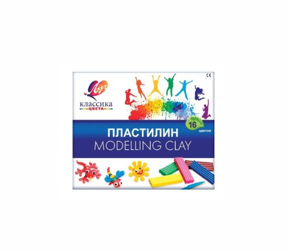 Пластелин Луч Modelling Clay Классик 12 цветов