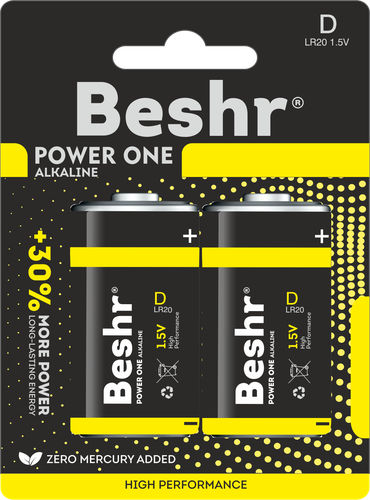 Power one alkaline batareykalari B LR20