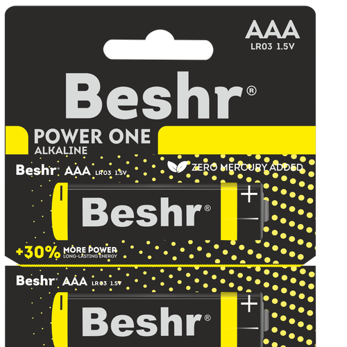 Батарейки Beshr Power one alkaline AAA 10B, купить недорого