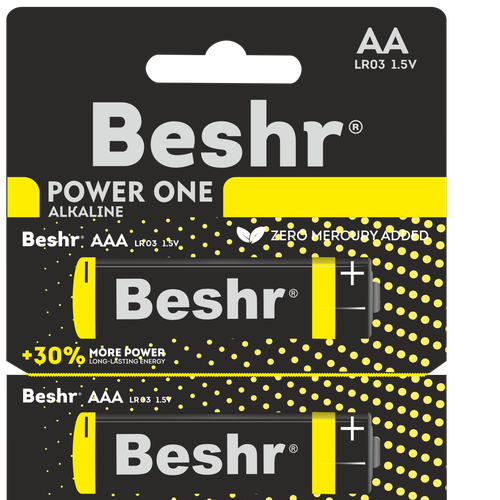 Батарейки Beshr Power One Alkaline 1b Aa Lr6, купить недорого