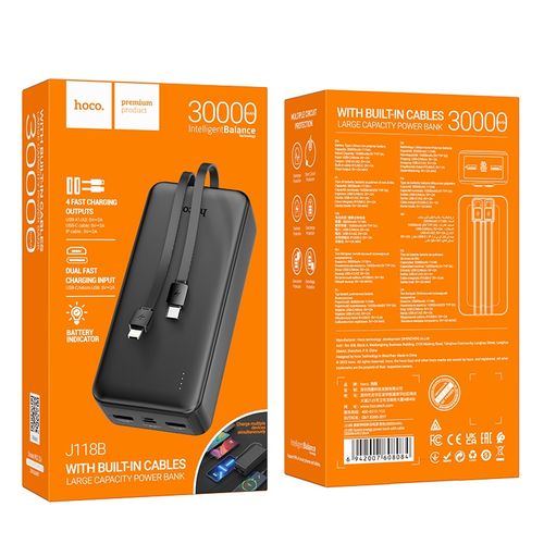 Tashqi akkumulyator Hoco J118B, 30000 mAh, в Узбекистане