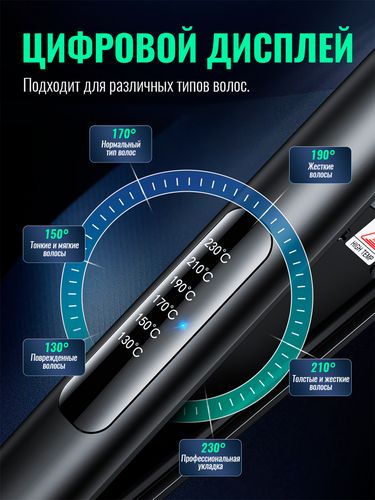 Выпрямитель для волос Hoco HP40 62882-1, Черный, купить недорого