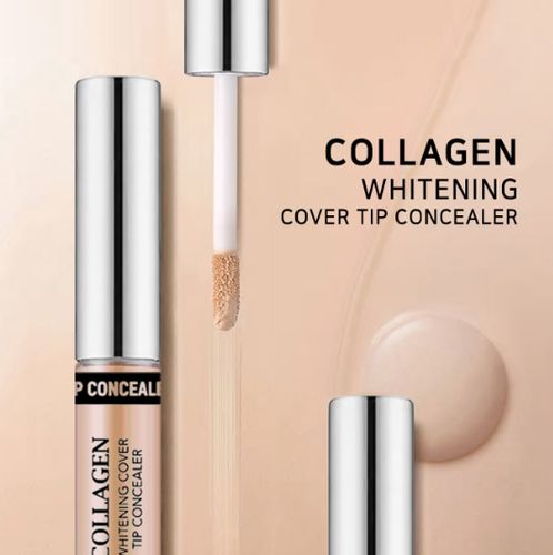 Осветляющий консилер для глаз с коллагеном Enough Collagen Whitening Cover Tip Concealer 3 в 1, №-02, 6.5 мл, купить недорого