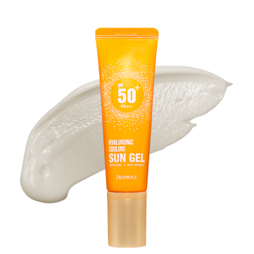 Солнцезащитный крем Deoproce Hyaluronic Cooling Sun Gel SPF 50+, 50 гр, купить недорого