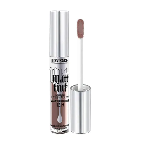 Matt ko'z soyasi LUXVISAGE Matt tint waterproof 12H, 110 Dark Chocolate, купить недорого