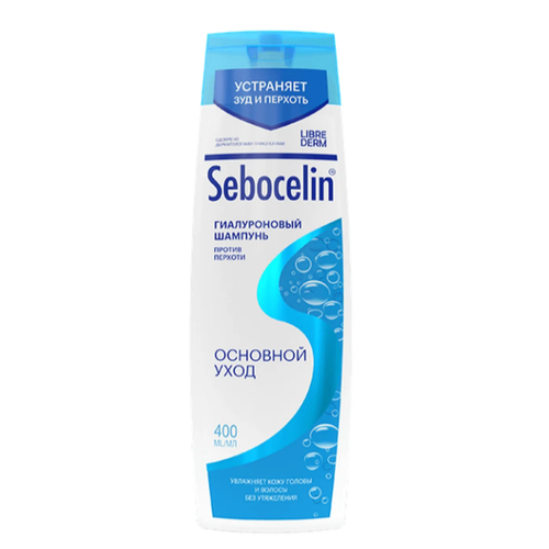 Гиалуроновый шампунь Sebocelin против перхоти, 400 мл, купить недорого