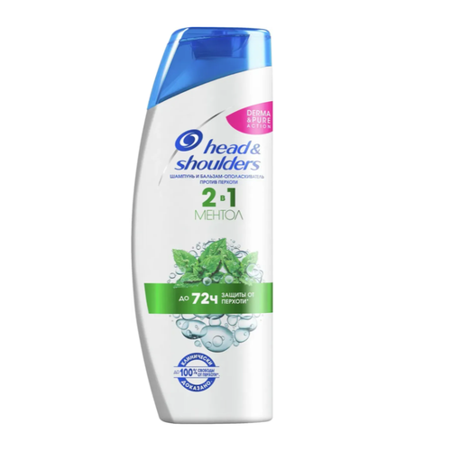 Shampun Head&Shoulders 2tasi 1da mentol, qazg'oqga qarshi