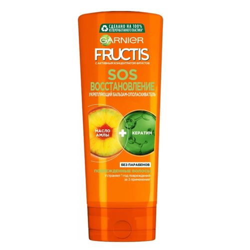 Бальзам для волос Garnier Fructis SOS С маслом Амлы Восстановление и укрепление, 387 мл