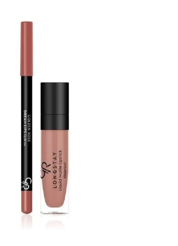 Губная помада Golden Rose Matte Lip Kit, №-04 Warm Nude, купить недорого