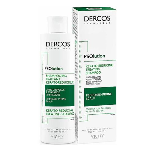 Кератолитический шампунь Vichy Dercos PSOlution Kerato-Reducing Treating Shampoo, 200 мл