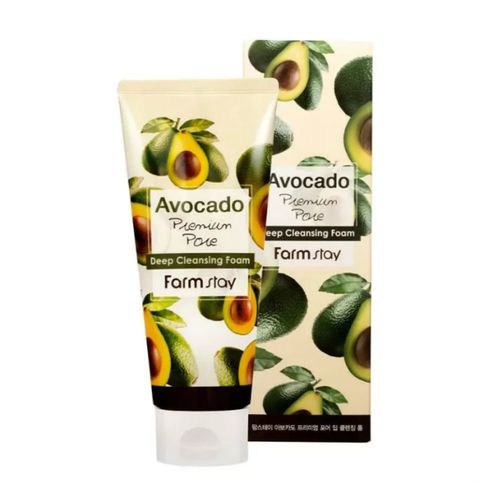 Пенка для умывания Farm Stay avocado premium pore deep cleansing foam, 180 мл, купить недорого