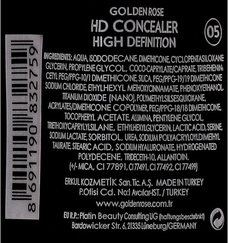 Консилер Golden Rose HD Concealer High Defenition, №-05