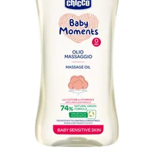 Массажное масло Chicco Baby Moments ART-9331 0+ мес, 200 мл