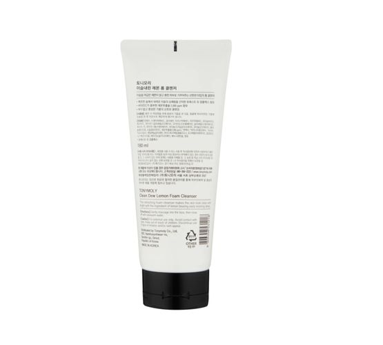 Пенка для умывания Tony Moly  clean dew Lemon foam cleanser с экстрактом Лимона, 180 мл, купить недорого