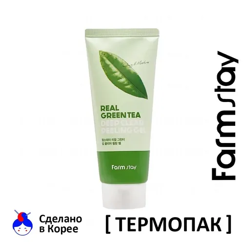 Пилинг гель Farm Stay Green Tea, 100 мл, купить недорого