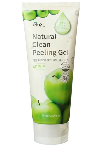 Olma ekstrakti bilan yuzni tozalash Ekel Natural Clean Peeling Gel, 180 ml, купить недорого