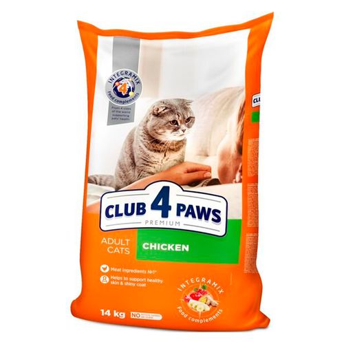 Сухой корм для кошек Club 4 Paws курица, 14 кг