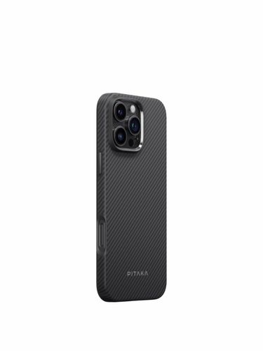 Противоударный чехол Pitaka MagEZ Case Pro 4 для iPhone 16 Pro, Black-Grey Twill