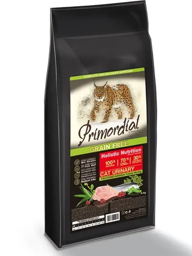 Сухой корм для кошек Primordial Cat Urinary С индейкой и сельдью для профилактики мочекаменной болезни, 6 кг, купить недорого