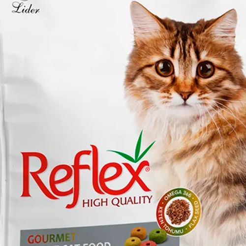 Сухой корм для кошек Reflex Gourmet из курицы и риса, 15 кг, в Узбекистане