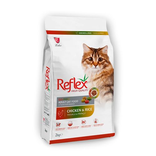 Сухой корм для кошек Reflex Gourmet из курицы и риса, 15 кг, купить недорого