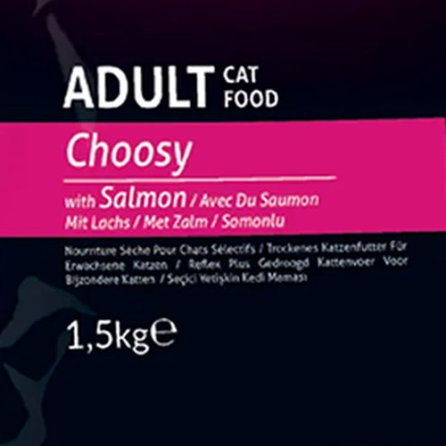 Сухой корм для кошек Reflex Plus Choosy Adult Cat с мясом лосося, 1.5 кг, в Узбекистане