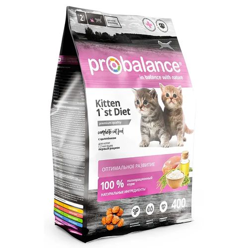 Сухой корм для котят ProBalance 1''st Diet с цыпленком, 400 гр, купить недорого