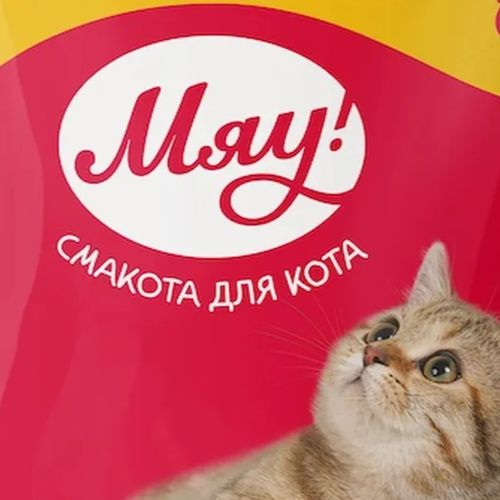 Влажный корм для взрослых кошек Мяу! с курицей в нежном соусе, 100 гр, купить недорого