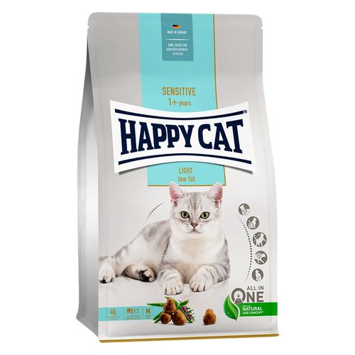 Сухой корм для взрослых кошек Happy Cat Sensitive Light, 10 кг