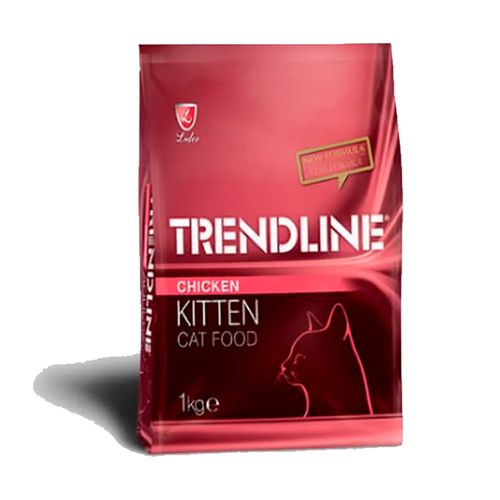 Сухой корм для котят Trendline Kitten с мясом курицы, 1 кг