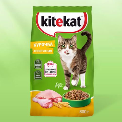 Сухой корм для кошек Kitekat Курочка аппетитная, 800 гр, купить недорого