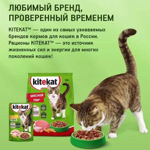 Сухой корм для кошек Kitekat Курочка аппетитная, 350 гр, фото № 4