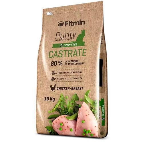 Cухой корм для кошек Fitmin cat Purity Castrate с курицей, 10 кг, купить недорого