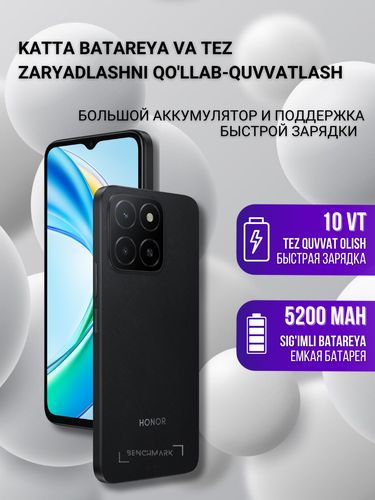 Смартфон Honor X5b, Черный, 4/64 GB, 134900000 UZS