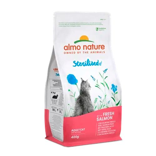 Сухой корм для кошек Almo Nature Functional Adult Cat Sterilised Fresh Salmon, 400 гр