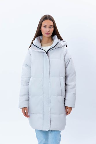 Женский пуховик средняя длина Terra Pro AW23WES-21093, Light Grey, foto